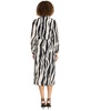 Women's Printed Turtleneck Tulip-Skirt Dress