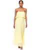 Women's Pleated Strapless Gown