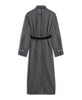 Women's Striped Sheer Shirt Dress
