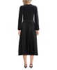 Women's Velvet and Satin Duet Midi Dress