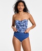 Women's Shirred Bandini Top & High-Waist Bottoms 