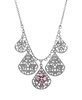 Flower Multi Teardrop Necklace