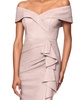 Women's Metallic Off-The-Shoulder Ruffled Gown