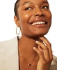 Diamond Rectangular Hoop Earrings (1/4 ct. t.w.) in Gold Vermeil, Created for Macy's