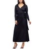 Women's Comfortable Collared Wrap Maxi Dress