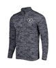 Men's Black Las Vegas Raiders Brigade Quarter-Zip Sweatshirt