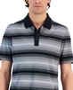 Men's Regular-Fit Supima Knit Interlock Striped Polo Shirt, Created for Macy's