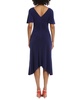 Women's Handkerchief-Hem Flutter-Sleeve Dress