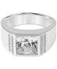 Men's Lab-Created White Sapphire (6-1/3 ct. t.w.) Ring in Sterling Silver
