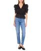Women's Puff-Sleeve Peplum Top