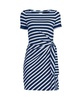 Women's Short Sleeve Cotton Modal Wrap Mini Dress
