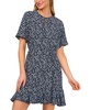Women's Printed Raglan-Sleeve Skater Dress