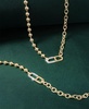 Diamond Horizontal Link Two-Chain 18" Pendant Necklace (1/5 ct. t.w.) in Gold Vermeil, Created for Macy's
