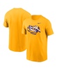 Men's Gold LSU Tigers Primetime Evergreen Alternate Logo T-Shirt