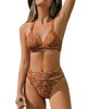 Women's Cocoa Swirl Floral Bikini Set