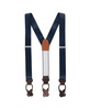 Men's Dutton Solid Colored Silk Button End Suspenders