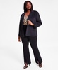 Trendy Plus Size Scuba-Knit Blazer, Created for Macy's