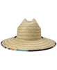 Men's Natural Tides Print Beach Straw Hat