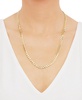 Polished Solid Flat Curb Link 22" Chain Necklace in 14k Gold-Plated Sterling Silver & Sterling Silver 