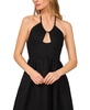 Women's Keyhole Halter Open-Back Maxi Dress