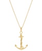 Men's Anchor Pendant Necklace in 10k Gold