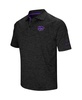 Men's Black Kansas State Wildcats Down Swing Polo Shirt