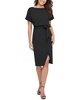 Blouson Wrap Dress