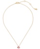Gold-Tone Cubic Zirconia Spade Mini Pendant Necklace, 16"+ 3" extender