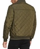 Men's Quilted Baseball Jacket with Rib-Knit Trim