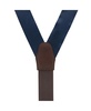 Men's Dutton Solid Color Silk Button End Suspenders