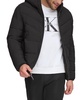 Men's Chevron Stretch Jacket With Sherpa Lined Hood