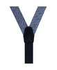 Men's Benito's Blue Basketweave Pattern Silk Novelty Button End Suspenders