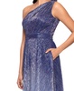 Women's Metallic Ombre One-Shoulder Gown