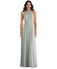 Women's High Neck Halter Backless Maxi Dress