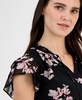Women's Ruffle-Trim Tie-Neck Blouse
