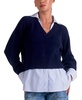 Women's Long-Sleeve Layered-Look Sweater