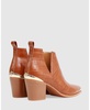 Austin Croc Embossed Ankle Boot