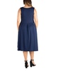 Plus Size Midi Fit and Flare Pocket Dress