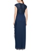 Women's Lace-Bodice Cap-Sleeve Gown