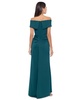 Petite Off-The-Shoulder Ruffle Gown 