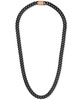 Gray & Rose Gold-Tone IP Stainless Steel Link 24" Necklace