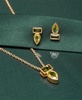 Peridot (3/8 ct. t.w.) & Green Tourmaline (1/3 ct. t.w.) Bezel Stud Earrings in Gold Vermeil (Also available in Morganite & Pink Topaz) Created for Macy's