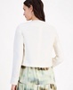 Women's Refined Linen Collarless Button-Front Jacket