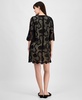 Women's Lace Square-Neck Bell-Sleeve Dress