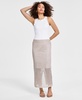 Women's Sparkle-Crochet Pull-On Maxi Skirt, Created for Macy's