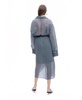 Women's Striped Sheer Shirt Dress