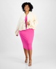 Trendy Plus Size Sleeveless Bodycon Midi Dress, Created for Macy's