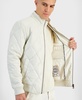 Men's Quilted Full-Zip Faux-Leather Jacket