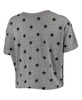 Women's Gray Kentucky Wildcats Headliner Stars Cropped Tri-Blend T-shirt