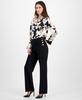 Women's Sailor-Pocket Mid-Rise Wide-Leg Pants